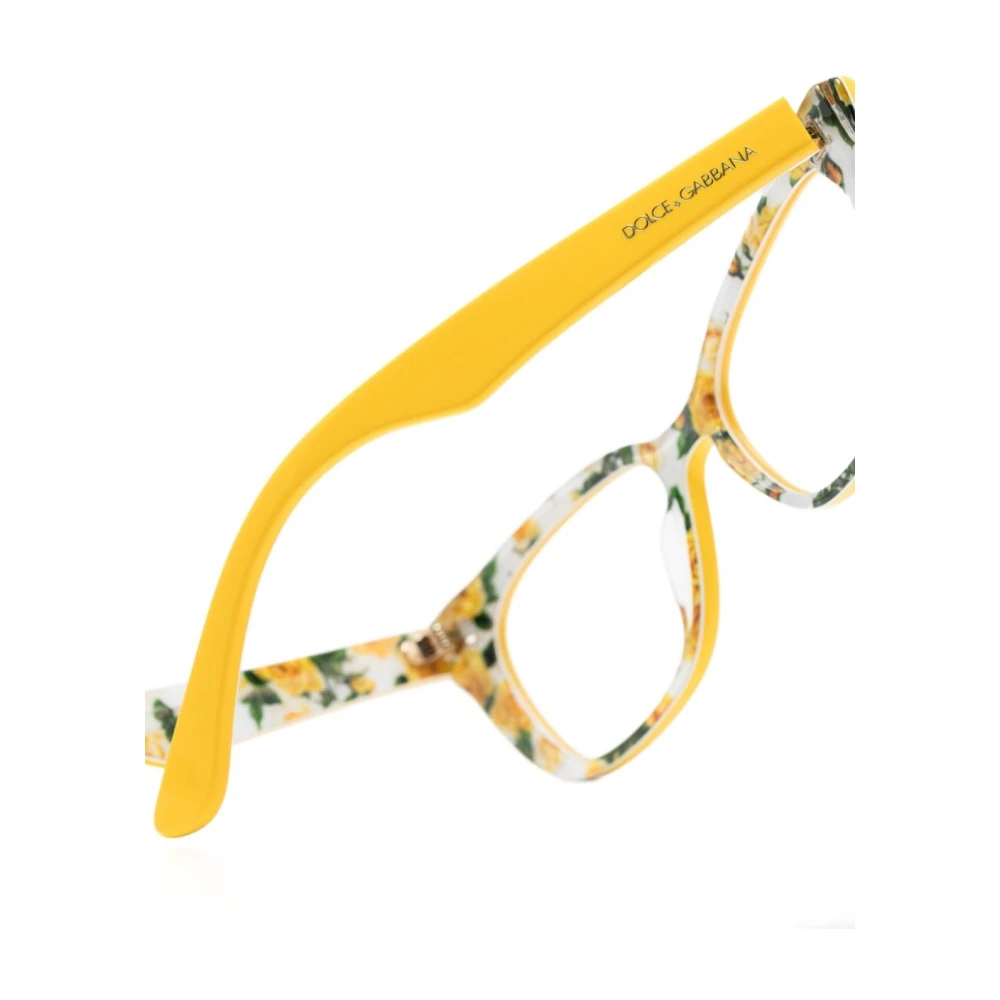 Dolce & Gabbana Gele Optisch Frame Stijlvol en veelzijdig Yellow Unisex