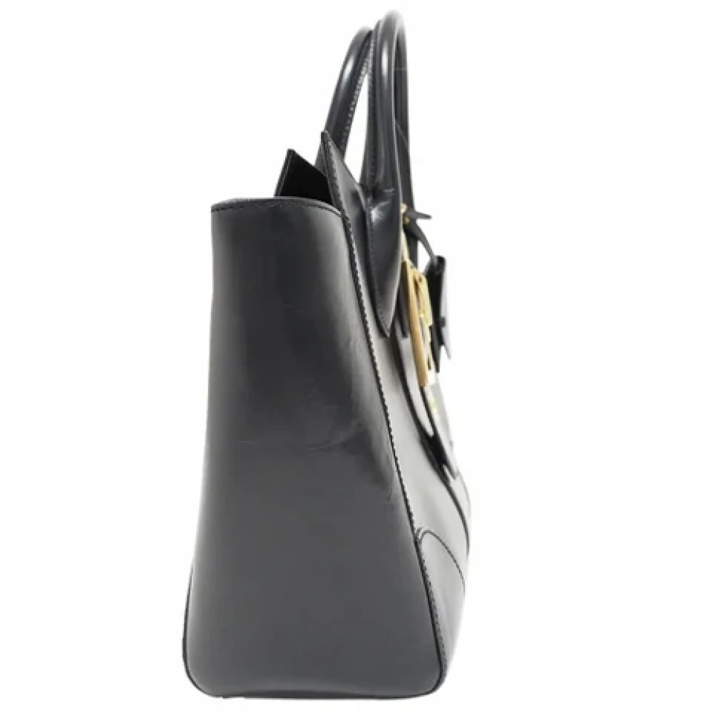 Gucci Vintage Pre-owned Leather totes Black Dames