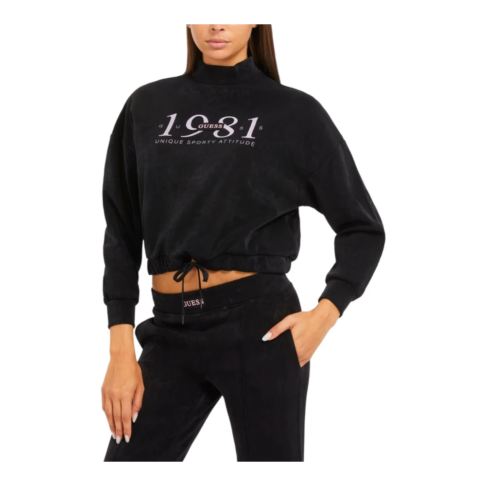 Guess Hoge Hals Sweater Black Dames