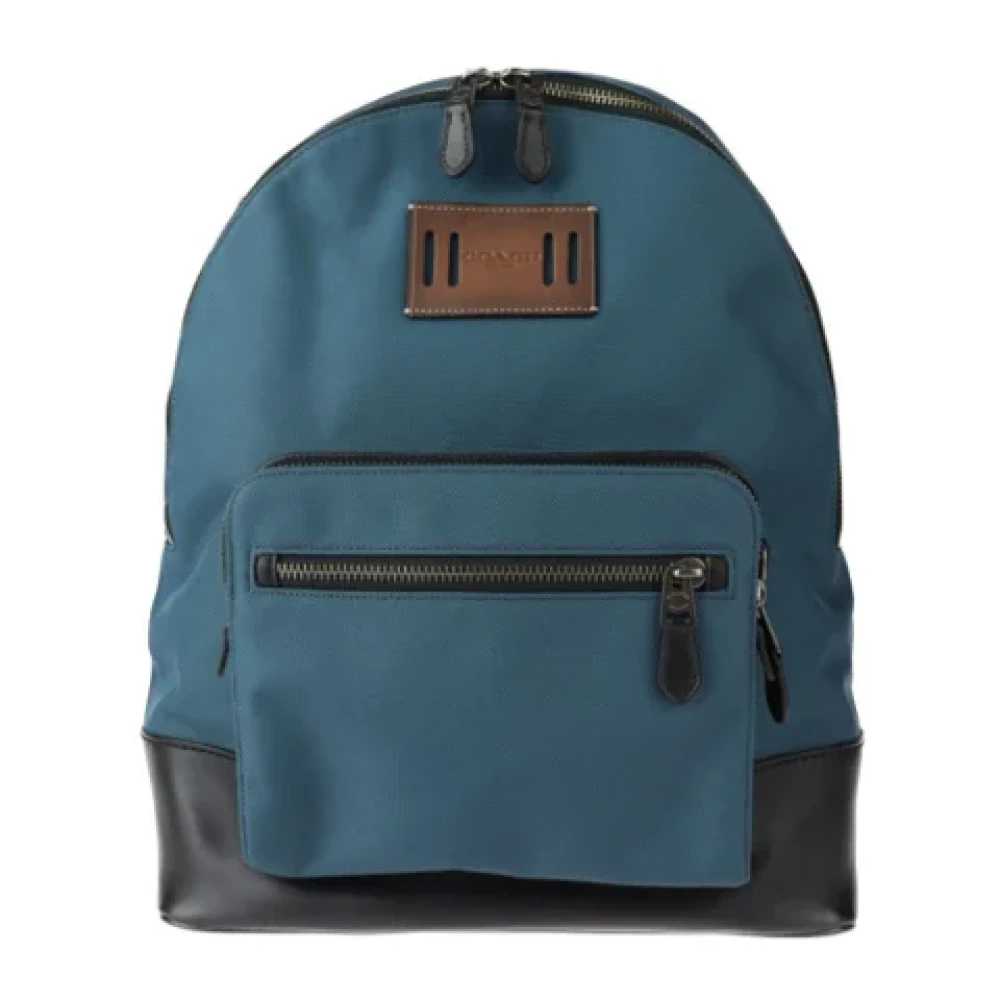 Coach Pre-owned Fabric backpacks Blue Dames