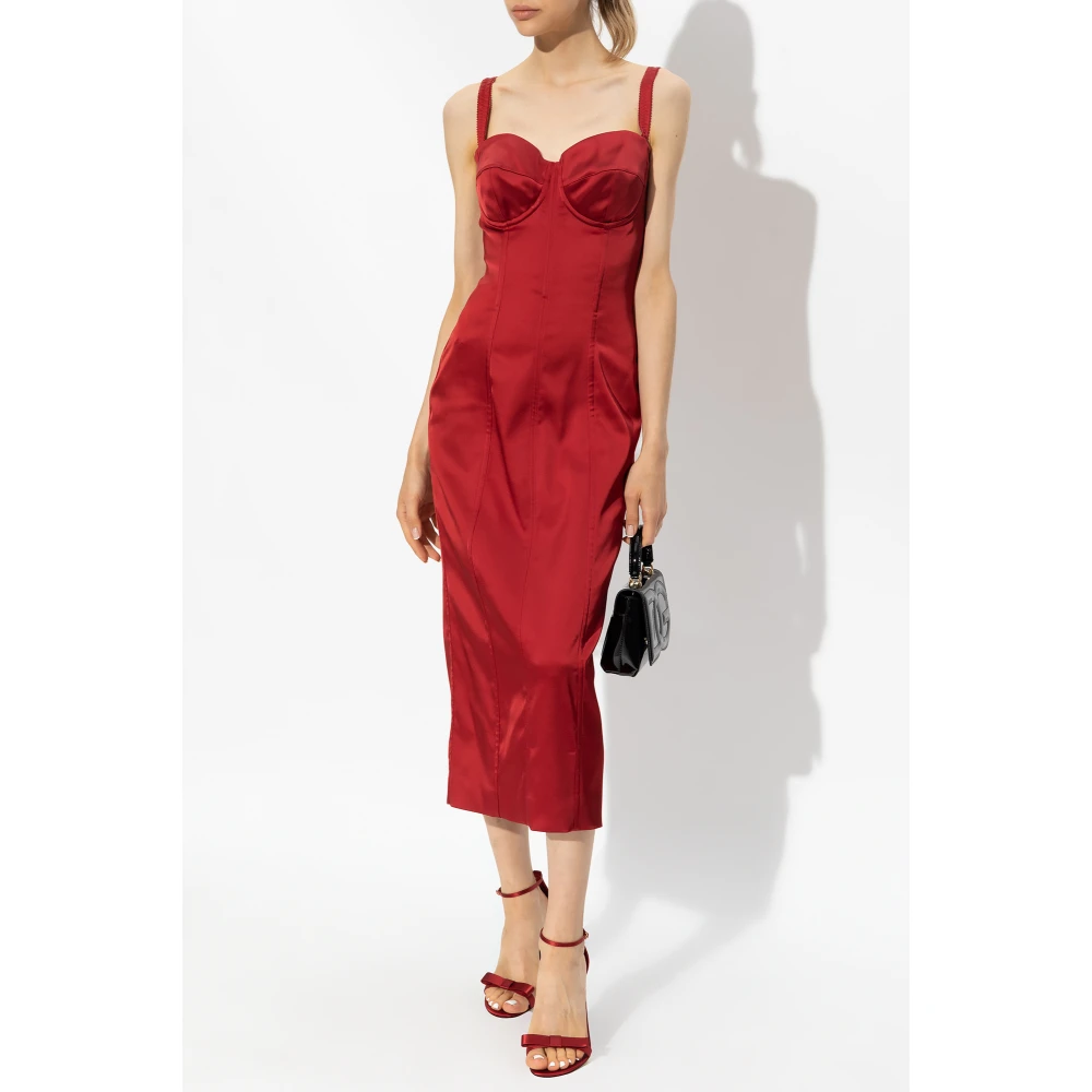Dolce & Gabbana Korsetjurk Red Dames
