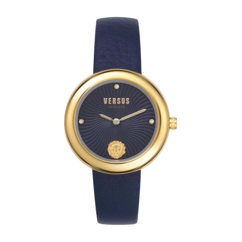 Versus Versace Women's Blue Léa Watch Leather Strap