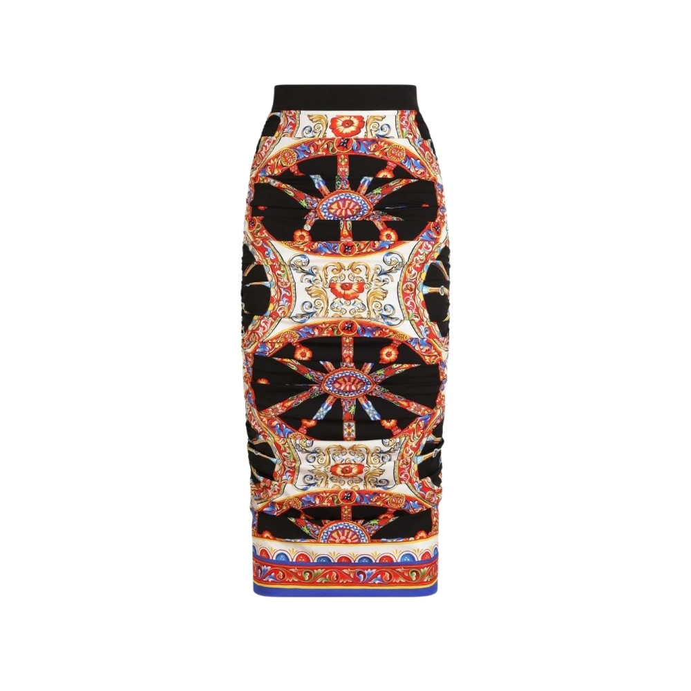 Dolce & Gabbana , Pencil Skirts, Female, Multicolor, M, Skirt