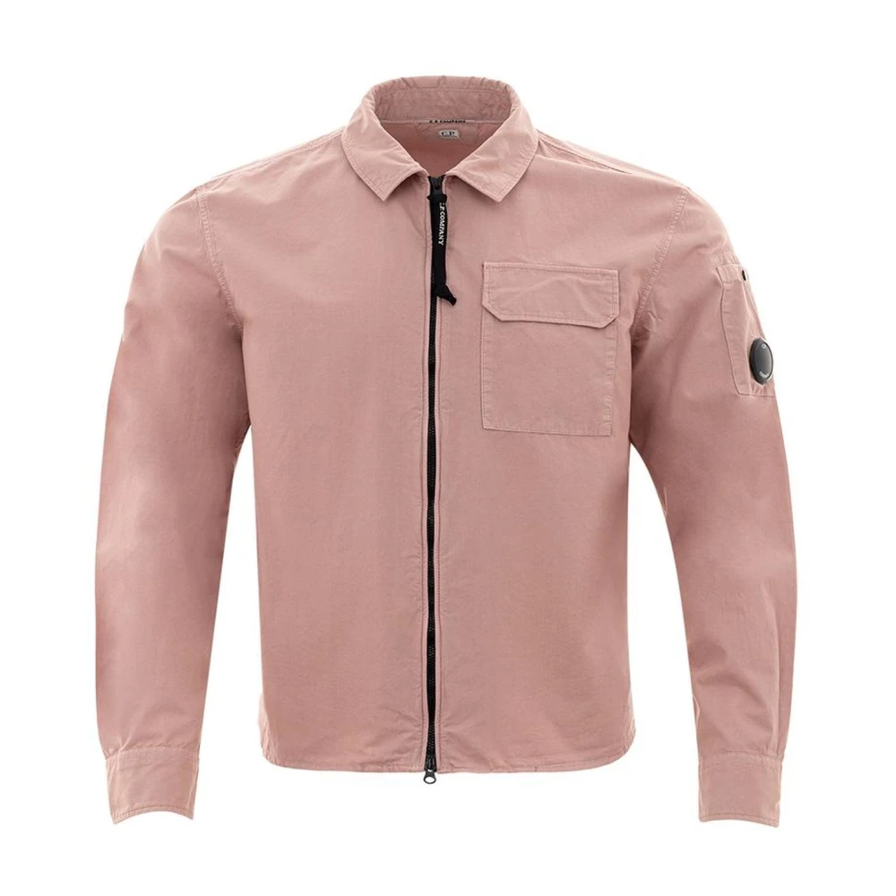C.P. Company Luxe Roze Katoenen Overhemd Heren Pink Heren