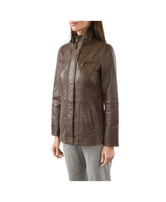 bruin-leren-comfort-jas