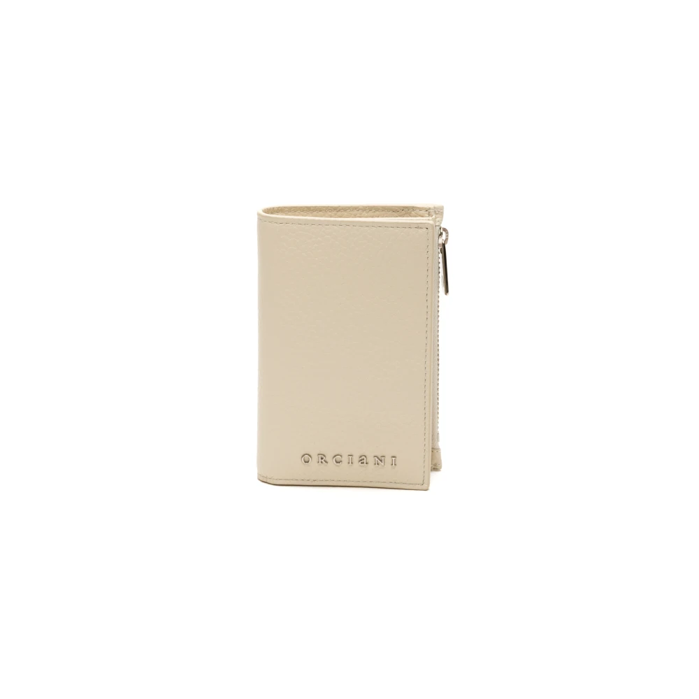 Orciani Stijlvolle Portemonnees met Kaarthouder Beige Dames