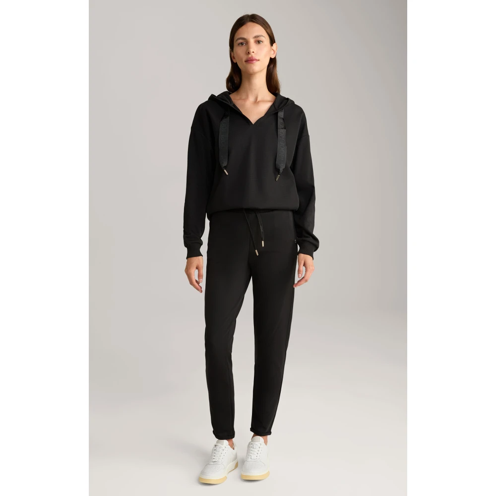 Joop! Zwarte sportieve stijl legging met logodetails Black Dames