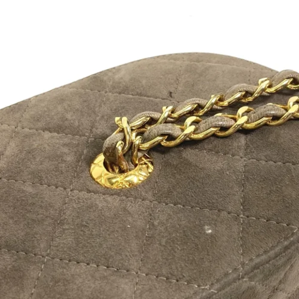 Chanel Vintage Pre-owned Suede chanel-bags Brown Dames