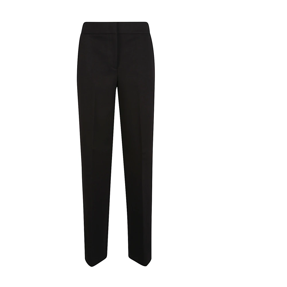 Via Masini 80 Zwarte Broek met Verborgen Sluiting Black Dames