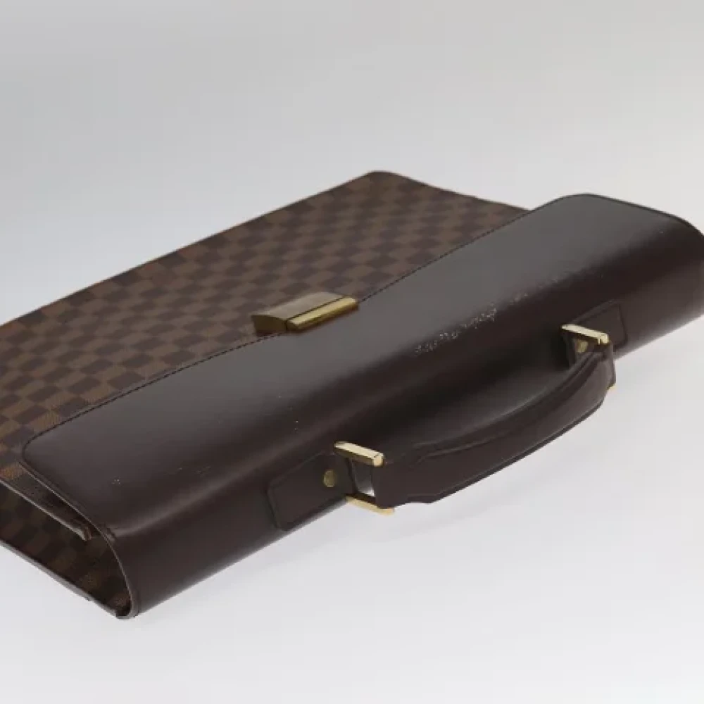 Louis Vuitton Vintage Pre-owned Canvas briefcases Brown Dames