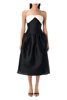 taffeta-contrast-bow-midi-dress