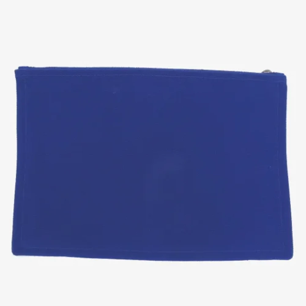 Hermès Vintage Pre-owned Canvas pouches Blue Dames