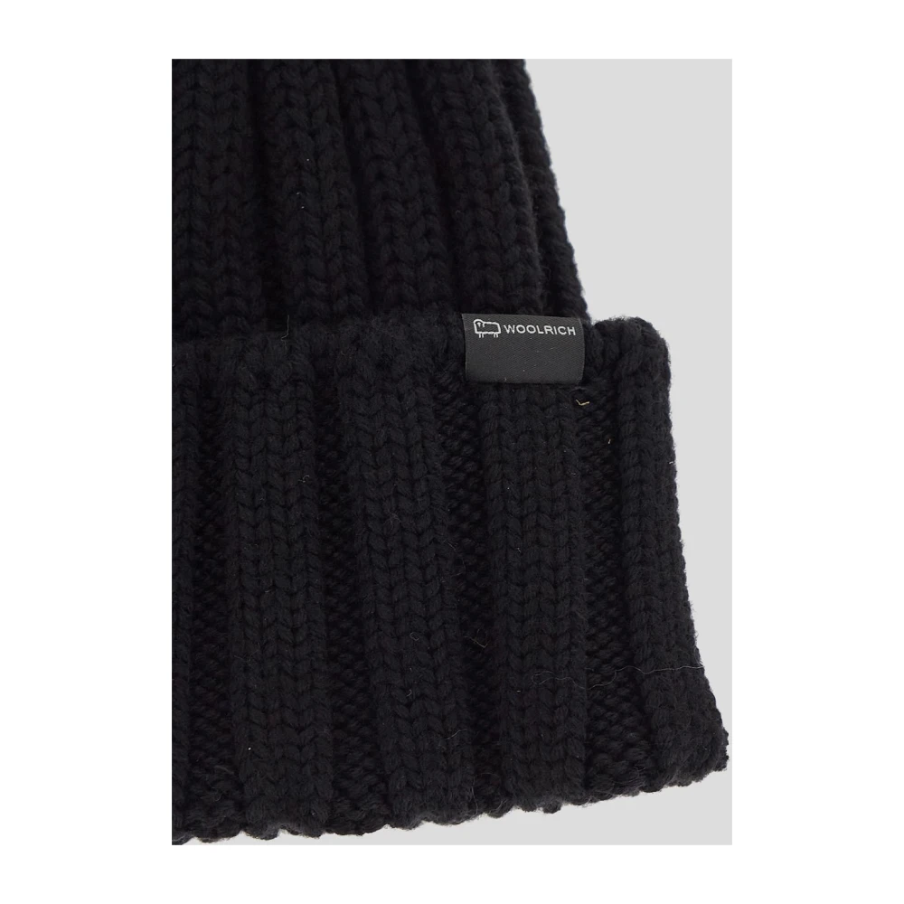 Woolrich Gezellige Pom Muts Black Dames