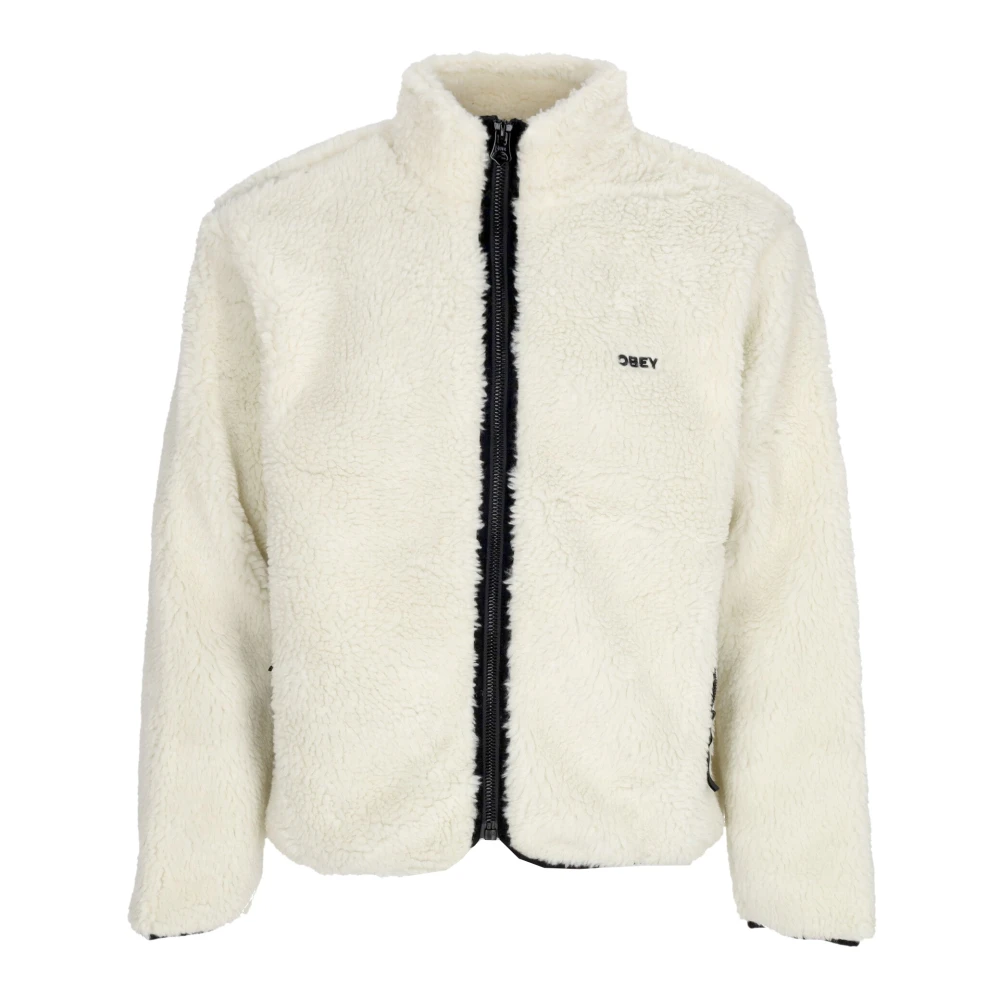 Obey Sherpa Icon Jas met Ritssluiting White Heren