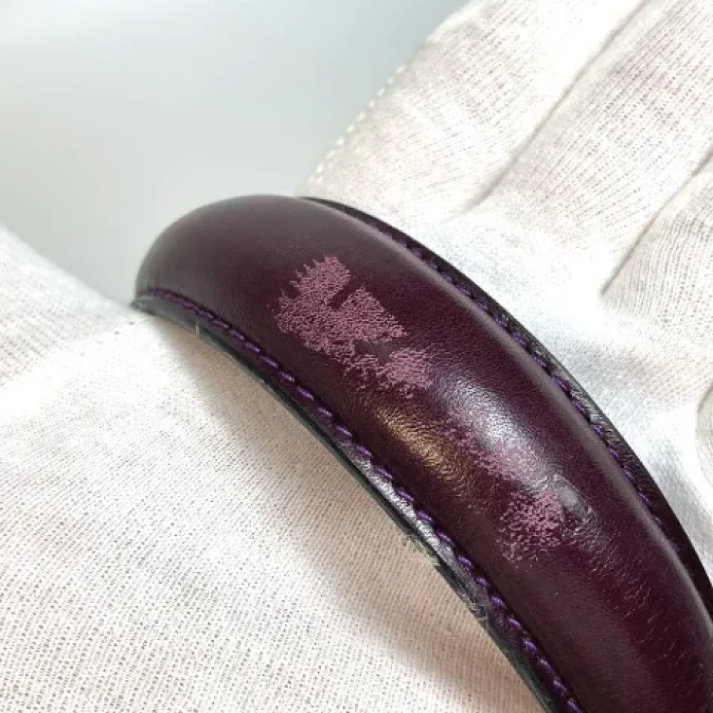 Salvatore Ferragamo Pre-owned Leather handbags Purple Dames
