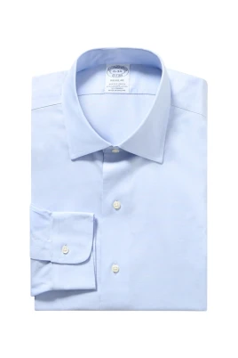Regular Fit Non-Iron Stretch Pinpoint Skjorta med Ainsley-krage