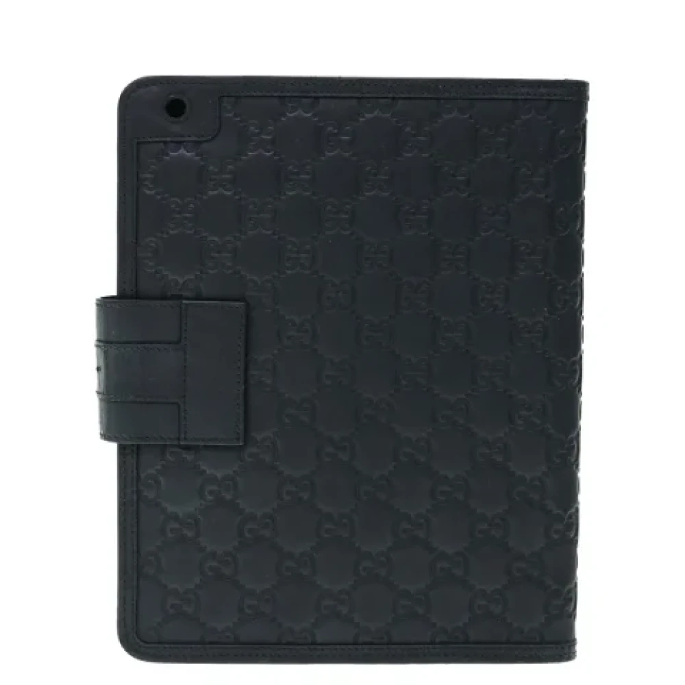 Gucci Vintage Pre-owned Canvas wallets Black Dames