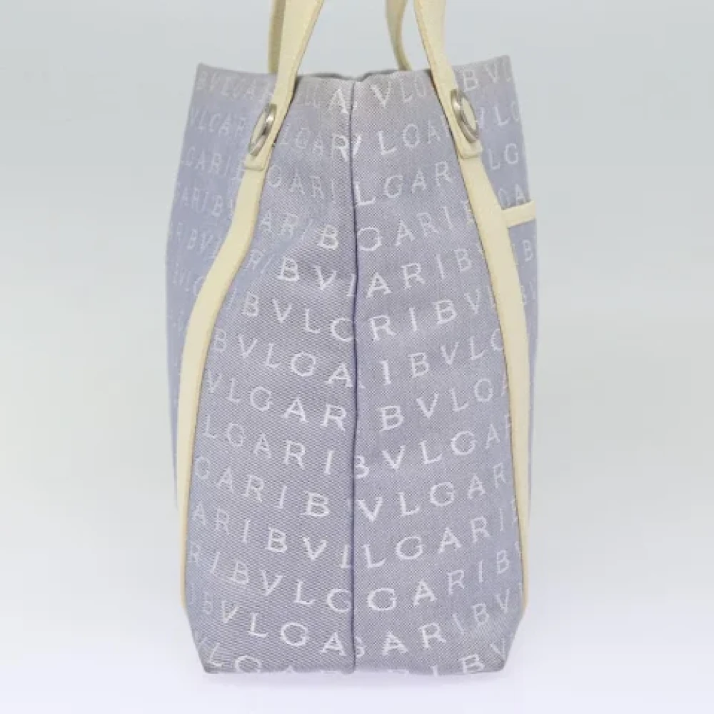 Bvlgari Vintage Pre-owned Canvas totes Blue Dames