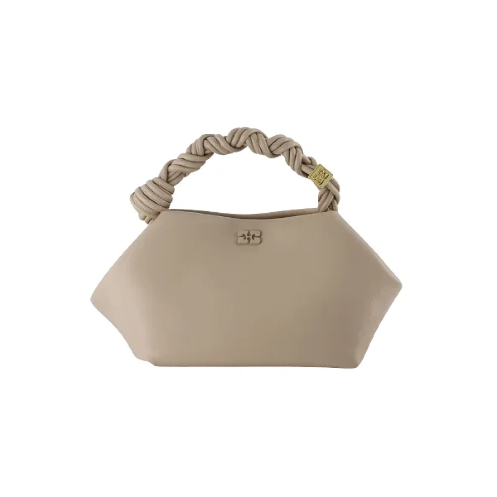 Ganni Leather handbags Gray Dames