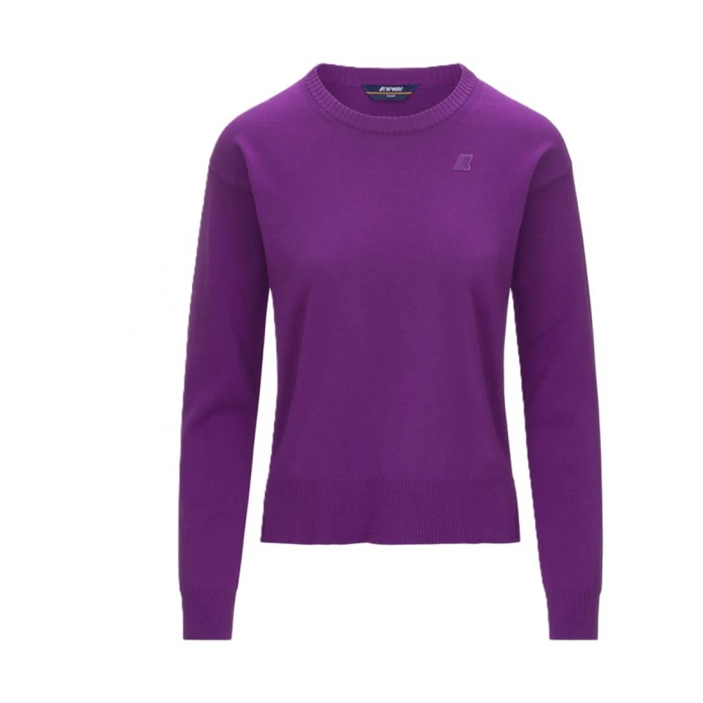 K-way Stijlvolle Sweatshirts en Hoodies Purple Dames