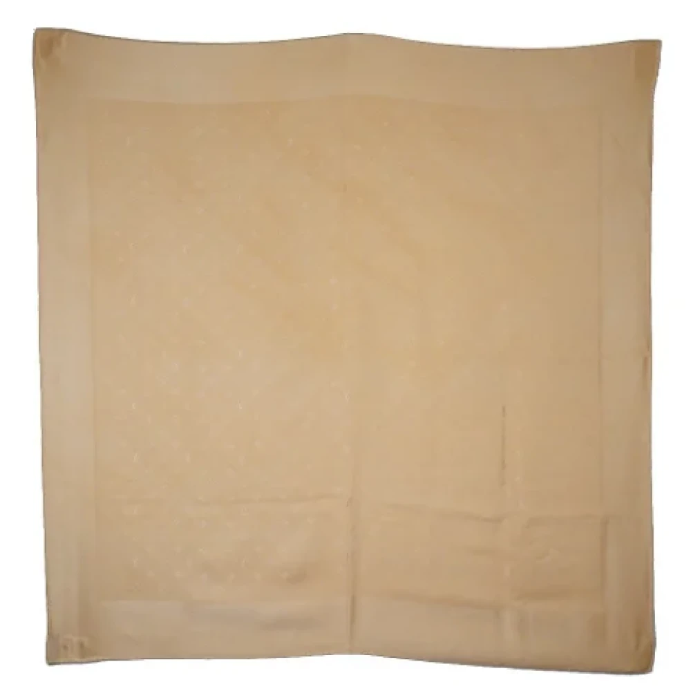 Louis Vuitton Vintage Pre-owned Silk scarves Brown Dames