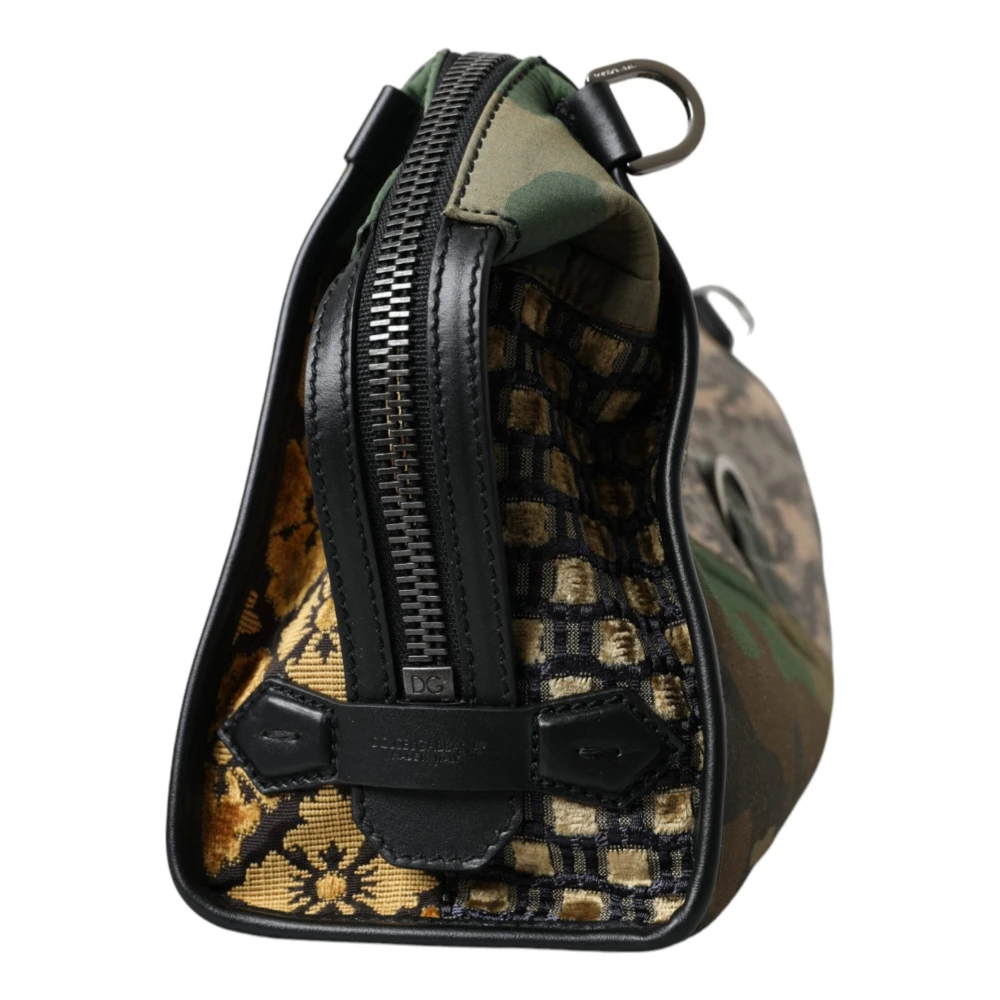Dolce & Gabbana Multicolor camouflage patchwork schoudertas Multicolor Dames