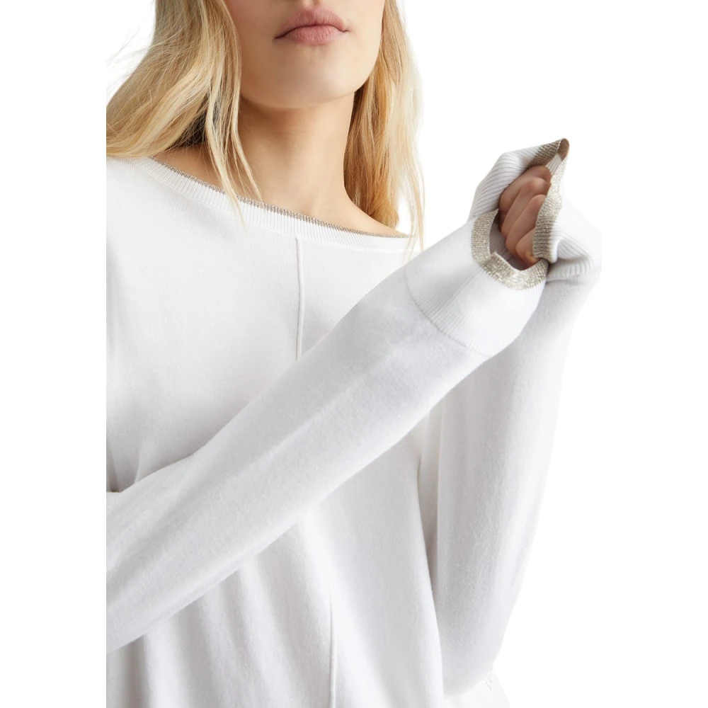 Liu Jo Witte Sweater Ma4074 Ms49I Stijl White Dames