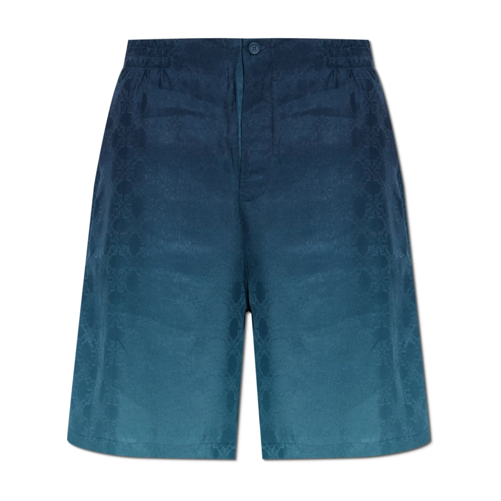 Off White Uomo Blu - Monogram Shorts - Shorts - Xl