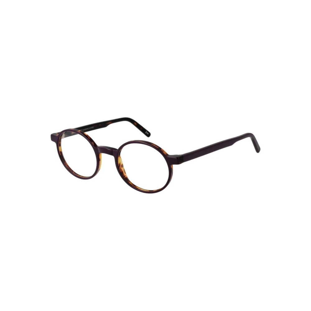 Andy Wolf Unisex Purple Full-Rim Panto Optical Frames