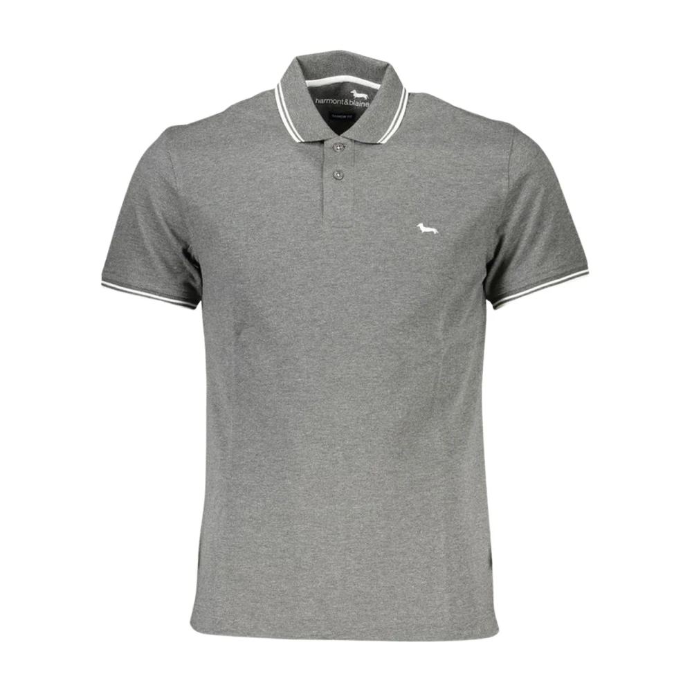 Harmont & Blaine Polo Shirts Gray Heren