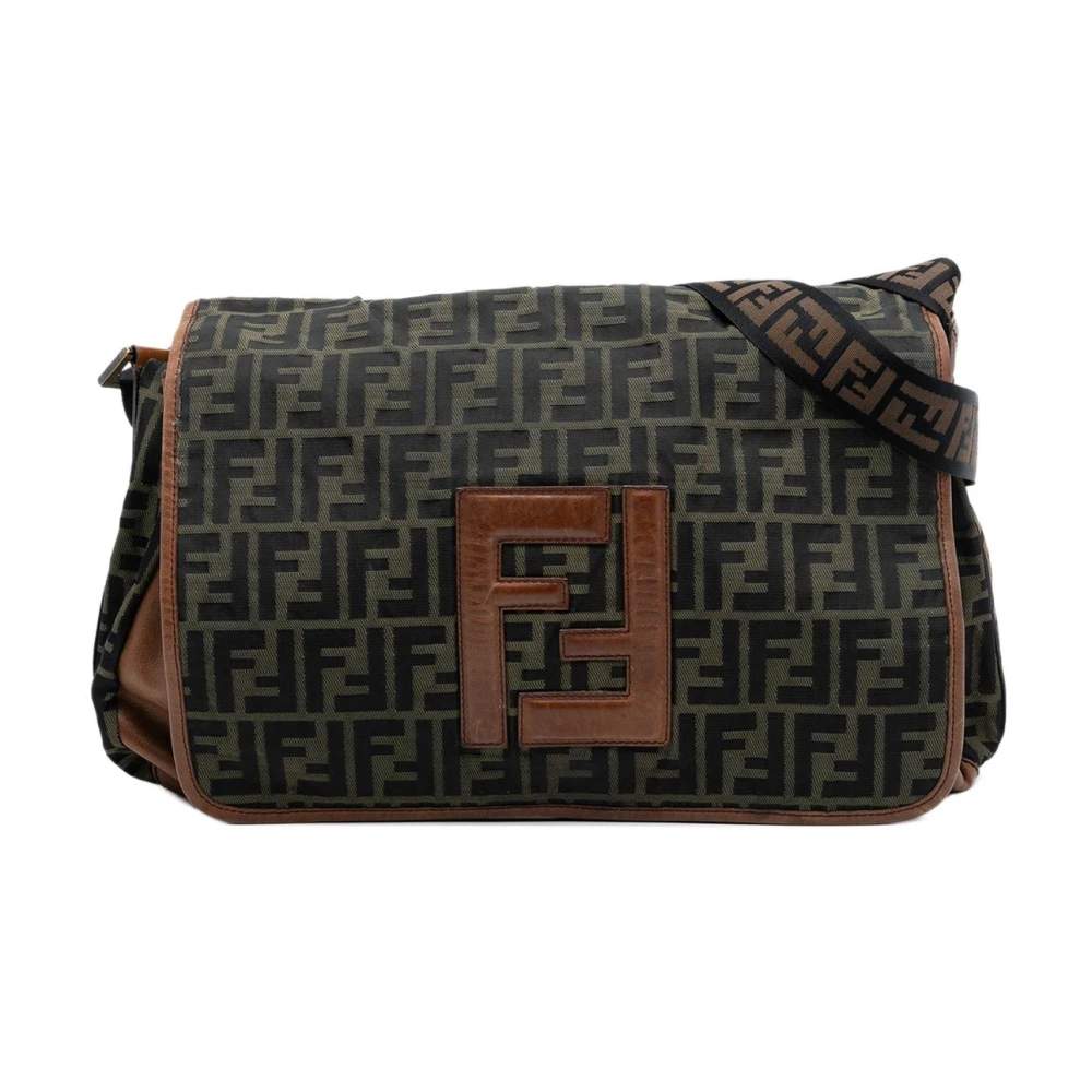 Fendi Vintage Women's Brown Pre-Owned Messenger Bag