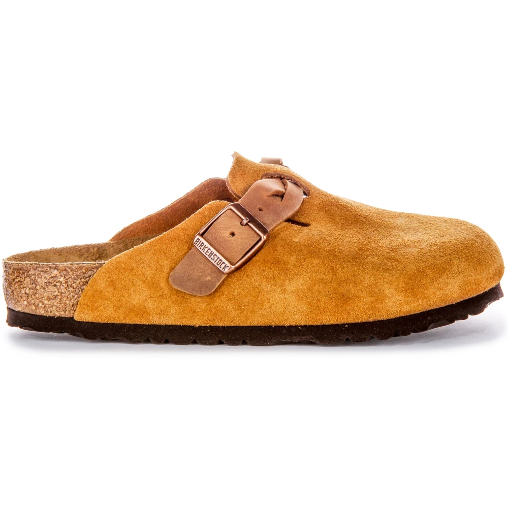 Birkenstock Women's Brown Mules, 3 Uk, Boston Braided Elegant Pin Buckle Clog