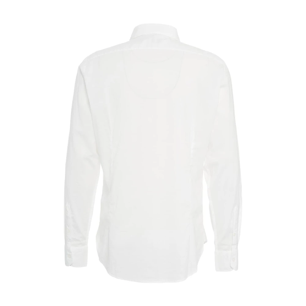 Fedeli Klassieke Witte Katoenen Overhemd White Heren