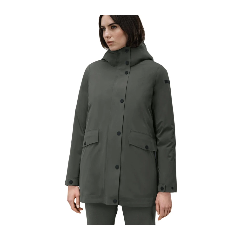 RRD Katoenen parka en gewatteerde jassen Green Dames