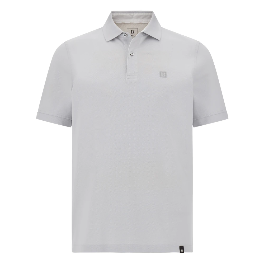 Boggi Milano Homme Bleu Tops, Taille: 2XL Polo En Coton Piqué
