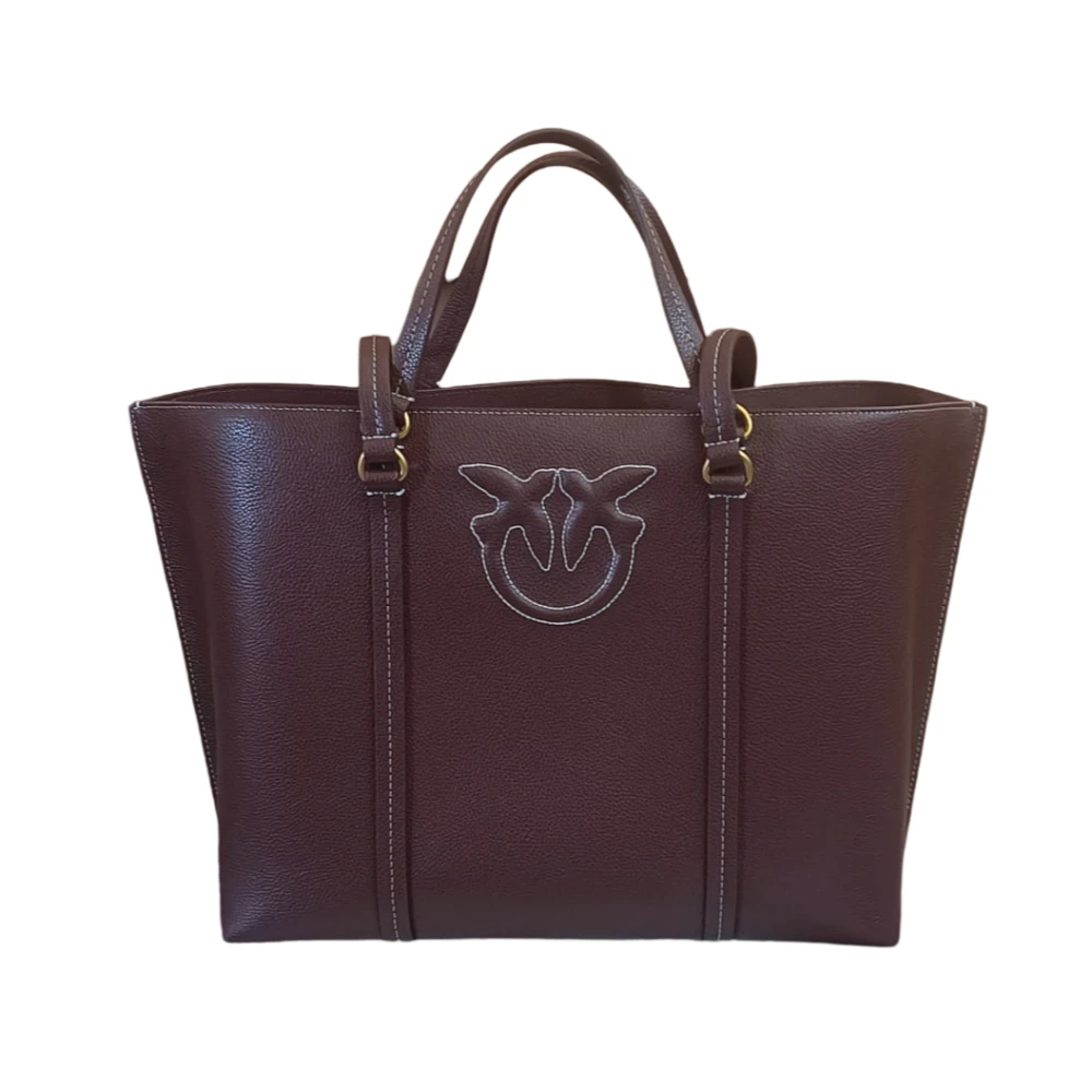 Pinko Miranda Shopper Tas Brown Dames