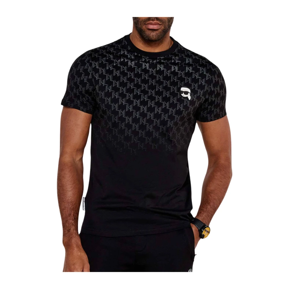 Karl Lagerfeld T-shirt crewneck 755099-551251 Black Heren