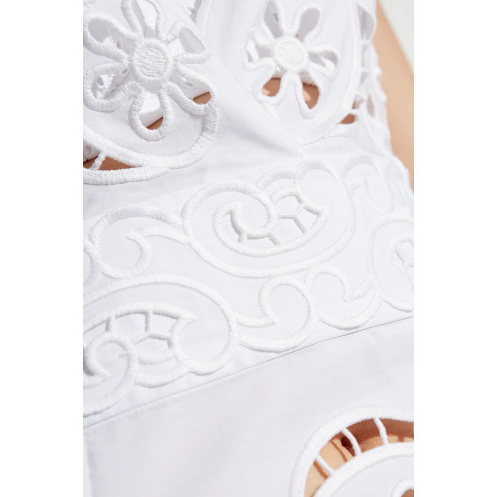Dolce & Gabbana Opengewerkte jurk White Dames