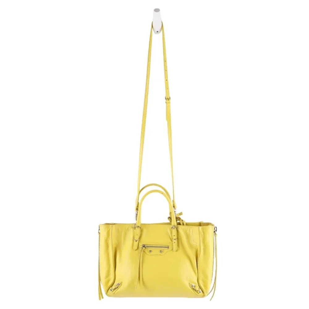 Balenciaga Vintage Pre-owned Leather balenciaga-bags Yellow Dames