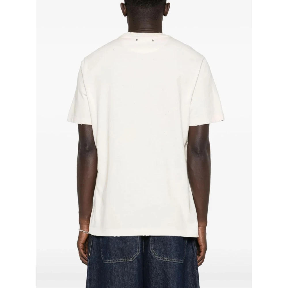 Golden Goose Journey Ms T-shirt Beige Heren
