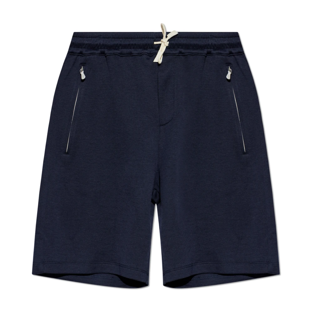 Eleventy Blå Shorts Med Fickor
