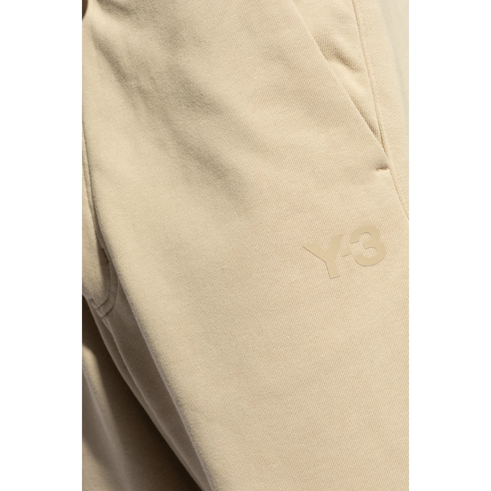 Y-3 Sweatpants met logo Beige Heren