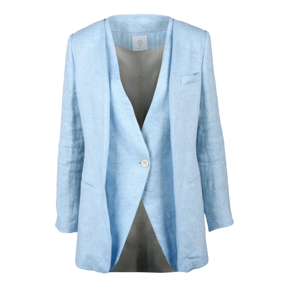 Eleventy Donna Blu Giacca Stondata