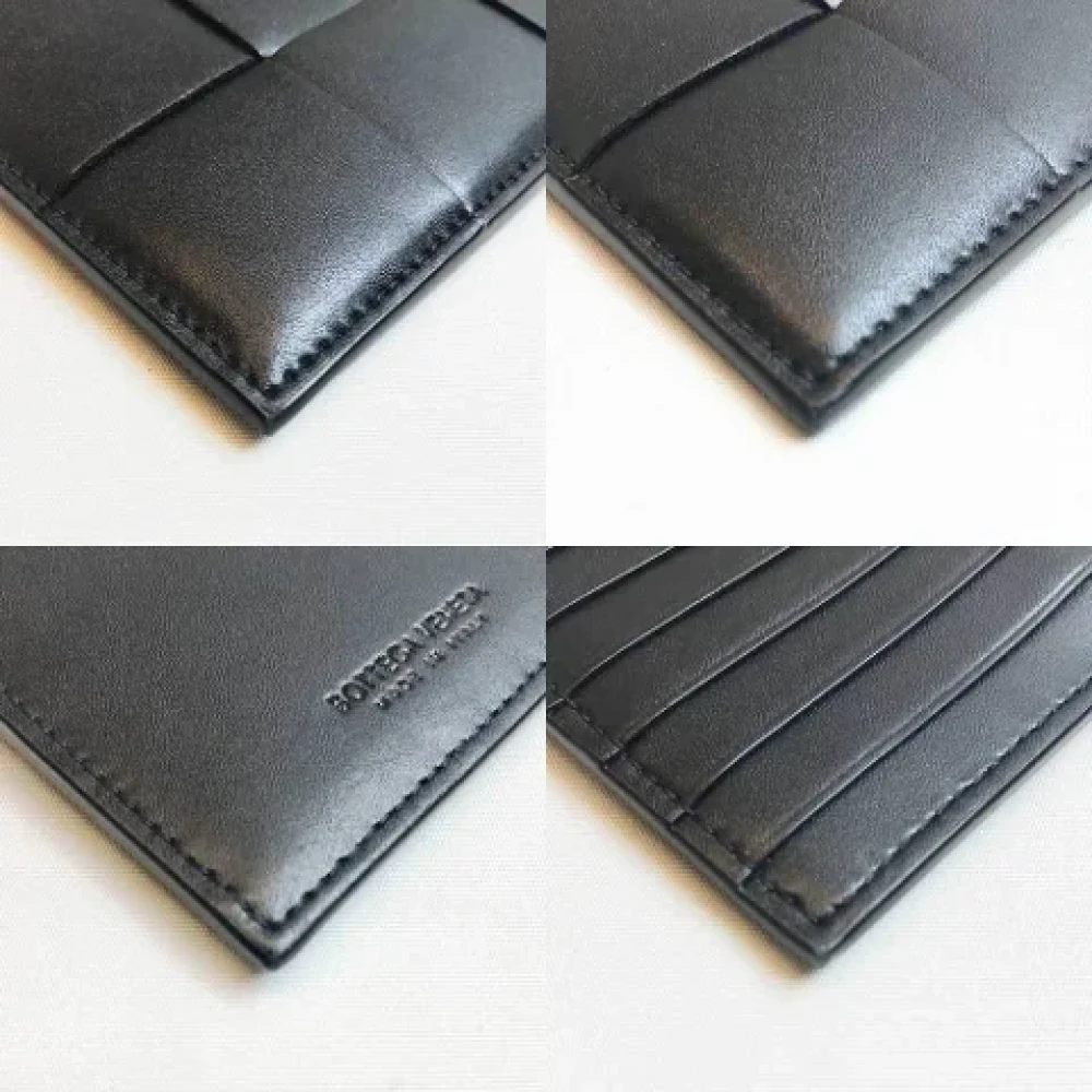 Bottega Veneta Vintage Pre-owned Leather wallets Black Dames