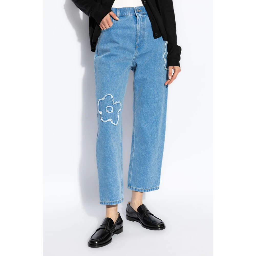 Marni Jeans met stiksels Blue Dames