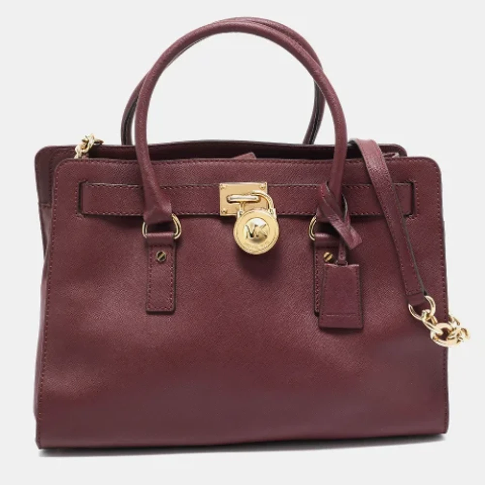 Michael Kors Pre-owned Leather totes Red Dames