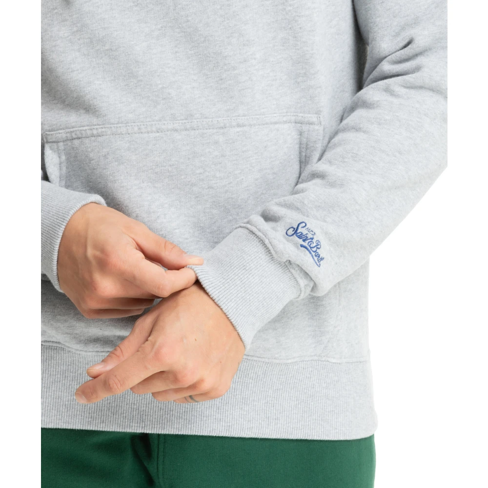 MC2 Saint Barth Kerstvakantie Hoodie met trekkoord Gray Heren