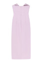 robe-rose-drapee-avec-fente-laterale