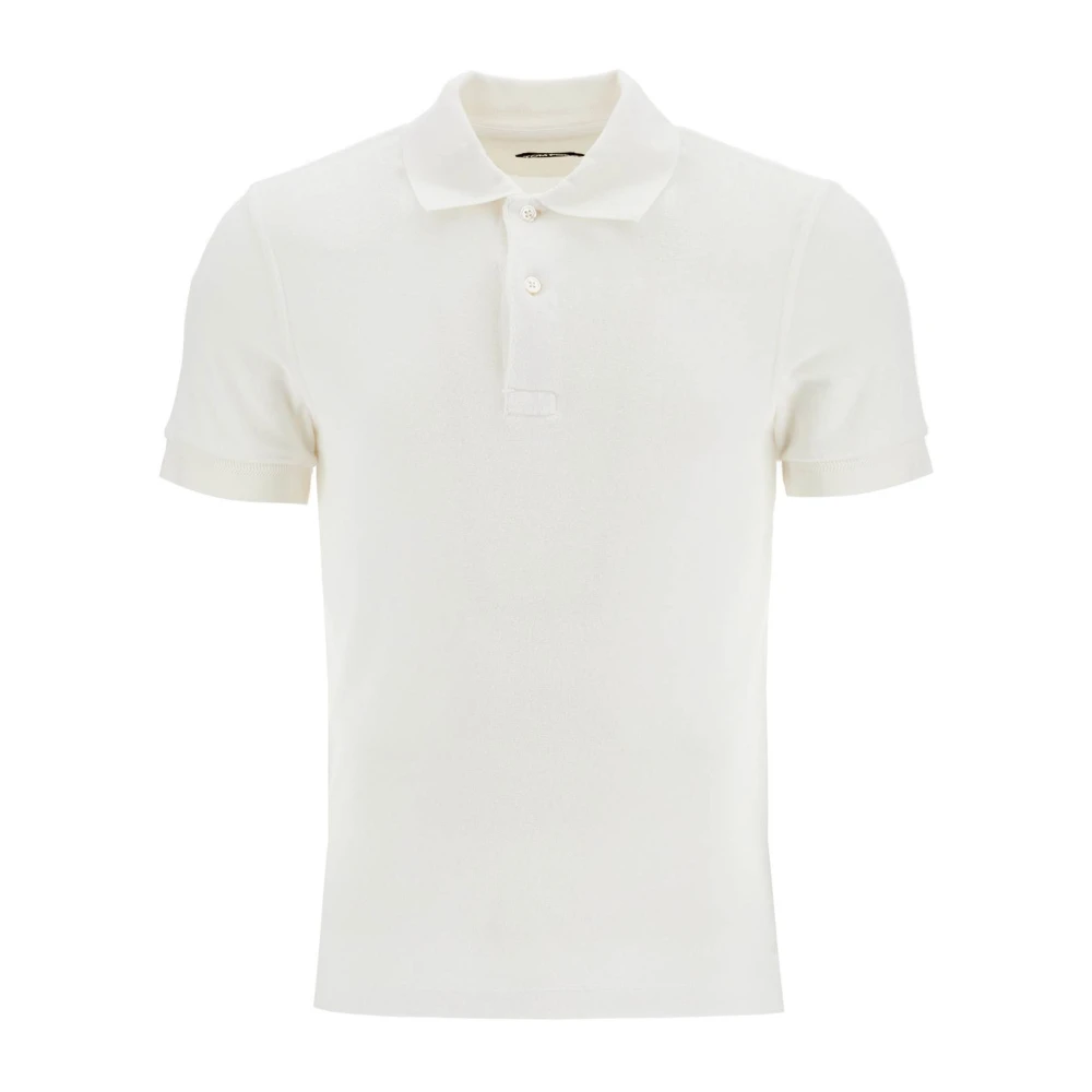 Tom Ford Klassieke Katoenen Poloshirt White Heren