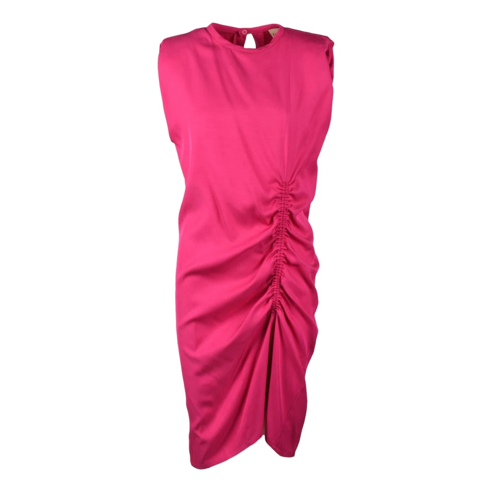 Nude Viscose jurk voor dames Pink Dames